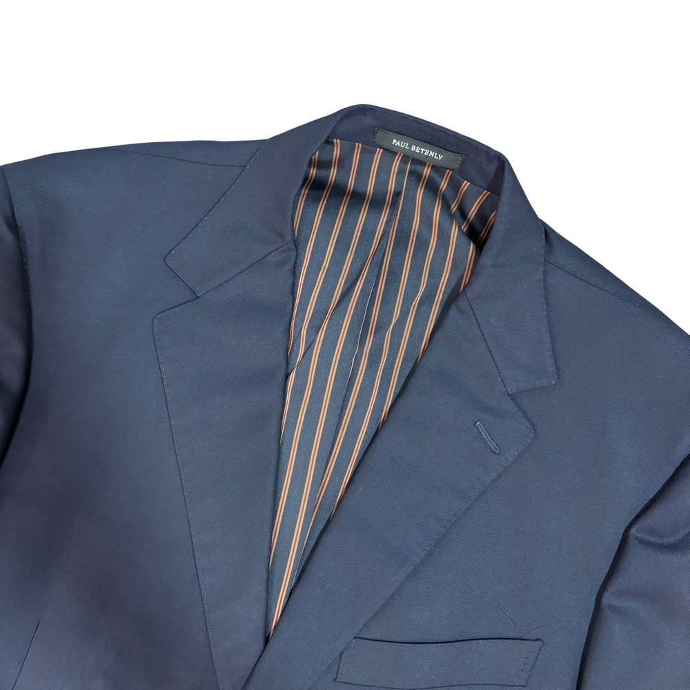 Paul Betenly‎ Sergio Navy Wool Cashmere Blazer Sport Coat Mens 44L
